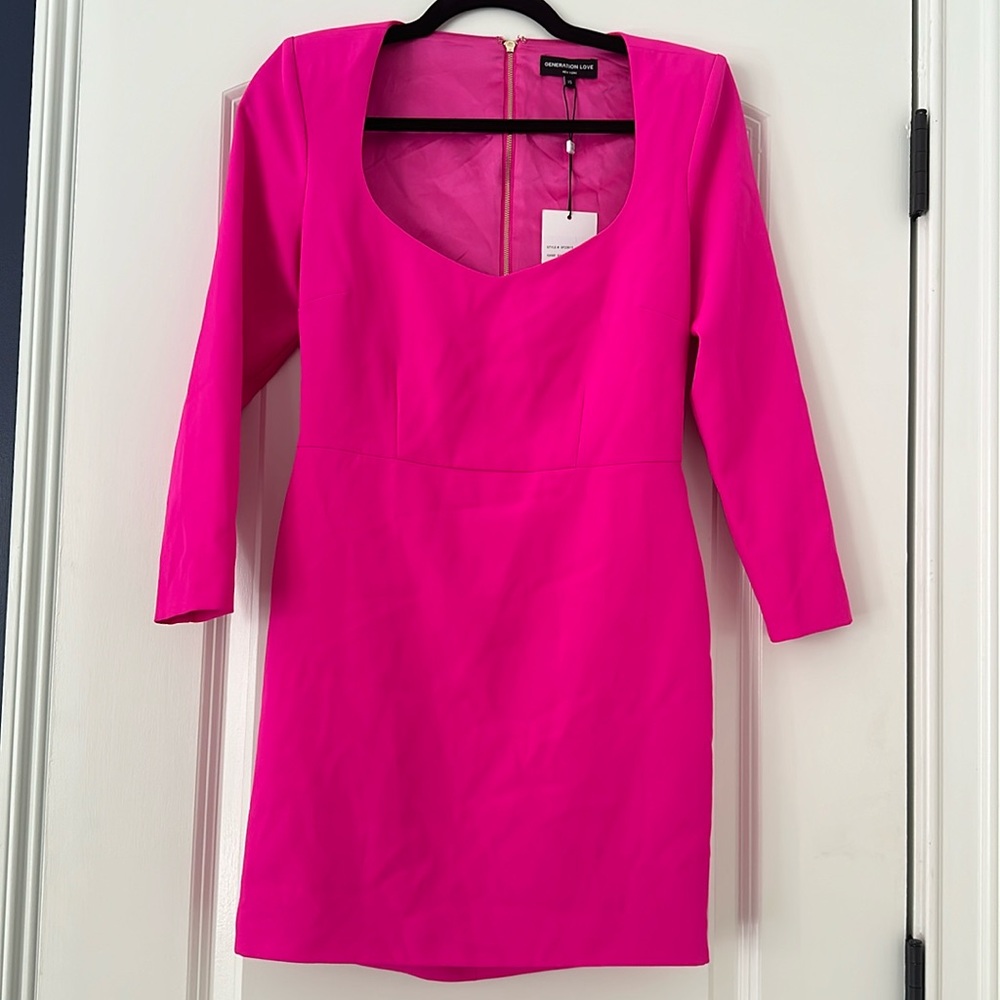 Generation Love Sinclair mini dress magenta NWT